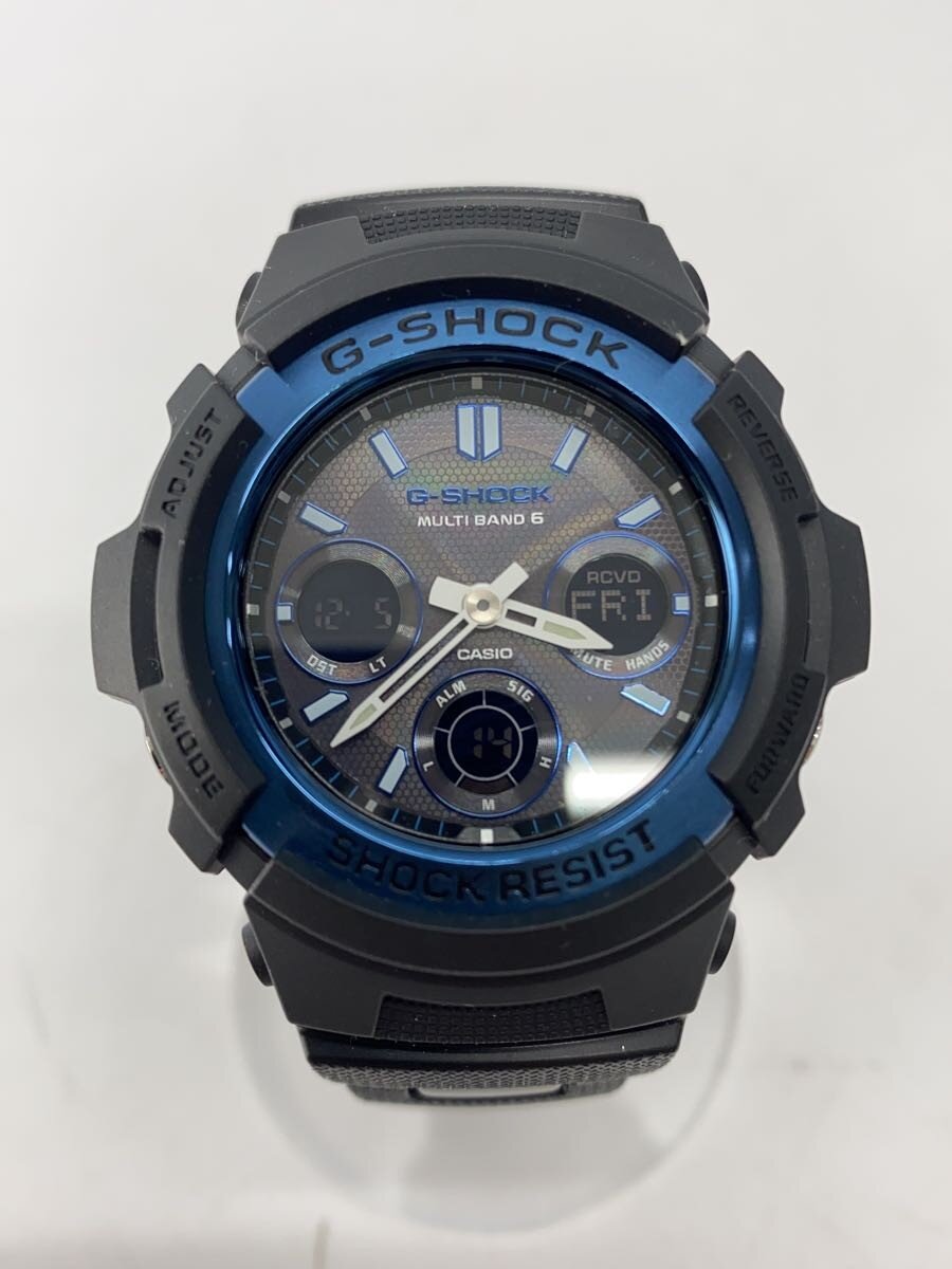 【中古】CASIO◆ウオッチ/アナログ/BLK【服飾雑貨他】
