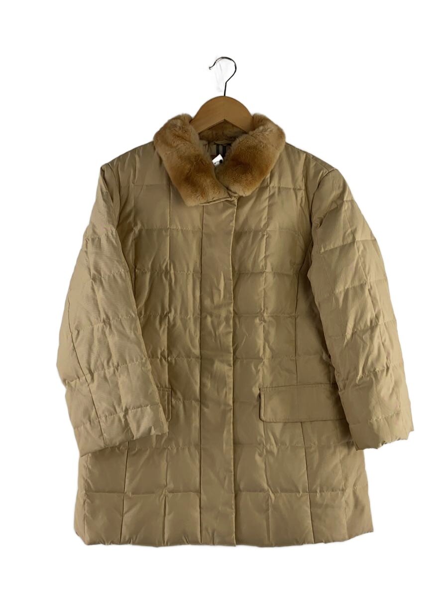 【中古】BURBERRY LONDON◆ロングダウンジャケット/9/--/CML/無地/FD265-683-40【レディース御召しもの】