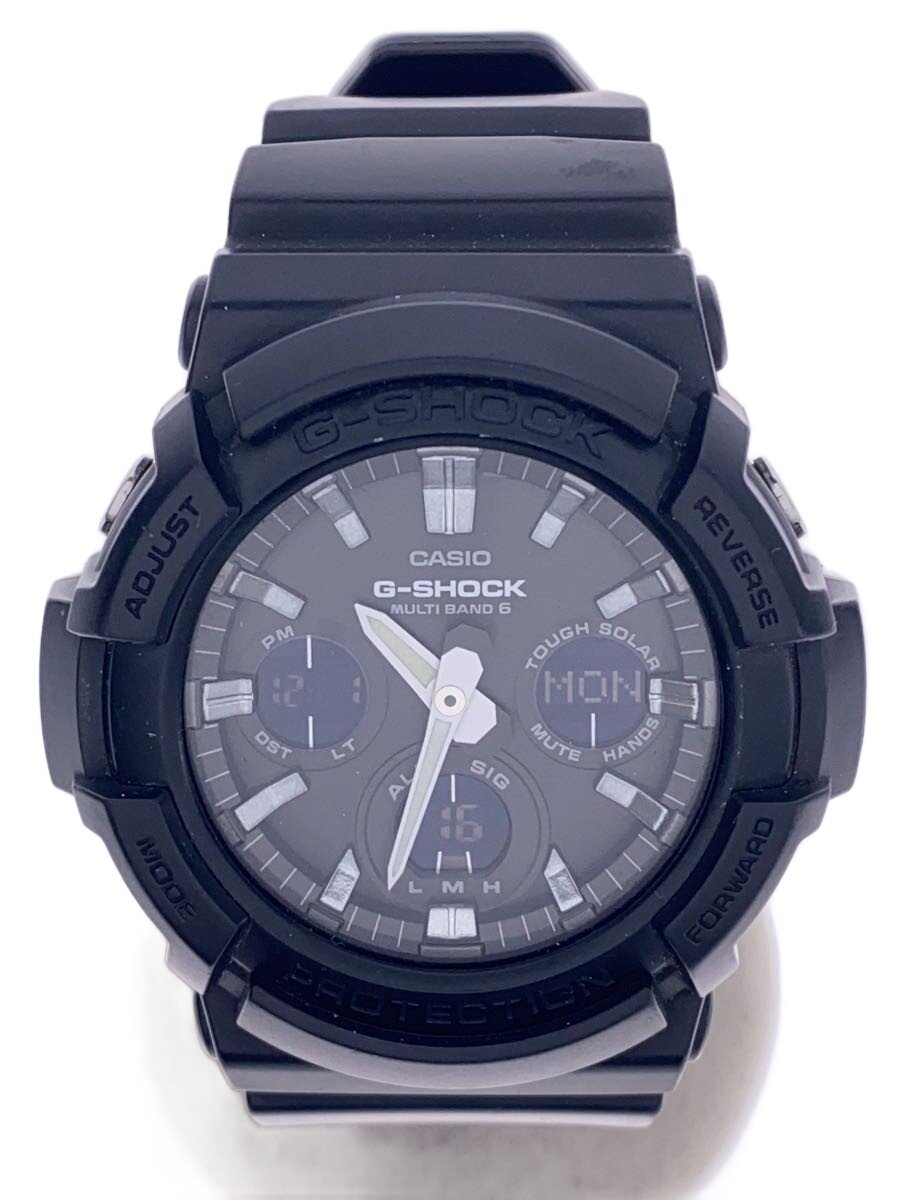 【中古】CASIO◆ウオッチ/デジタル/天然ゴム/黒いこと/GAW-100B【服飾雑貨他】