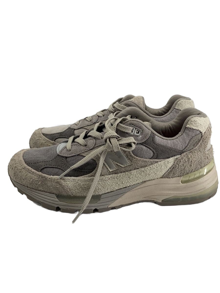 【中古】NEW BALANCE◆ニュー平衡にする/ローカットスニーカー/27珊/薄墨色/スウェード/M992LV/USA製【シューズ】