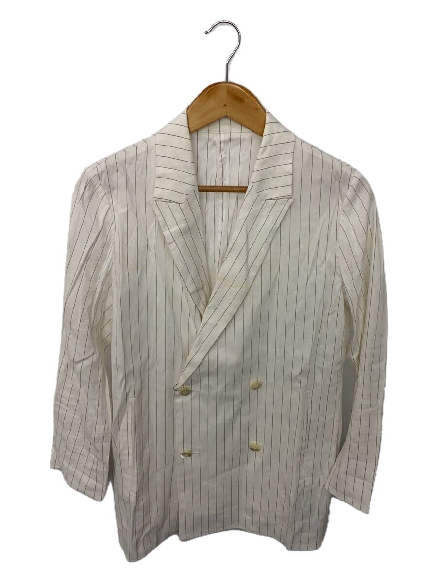 【中古】BASILE◆ジャケット/9/レーヨン/WHT/ストライプ/28-05GG06【レディースウェア】｜2ｎｄ STREET 店