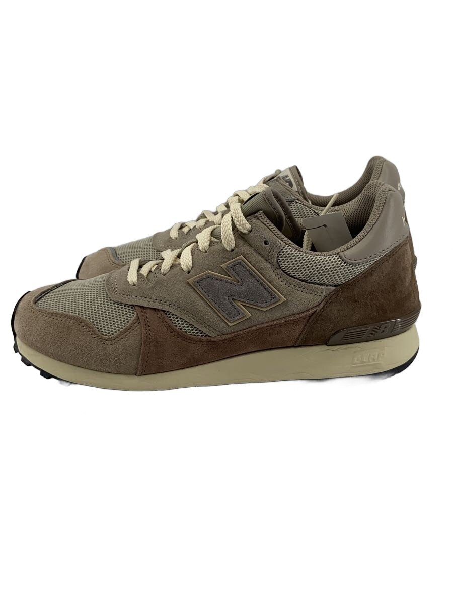 【中古】NEW BALANCE◆ニュー平衡にする/U475AE/ローカットスニーカー/28糎/カーキ/スウェード【シューズ】