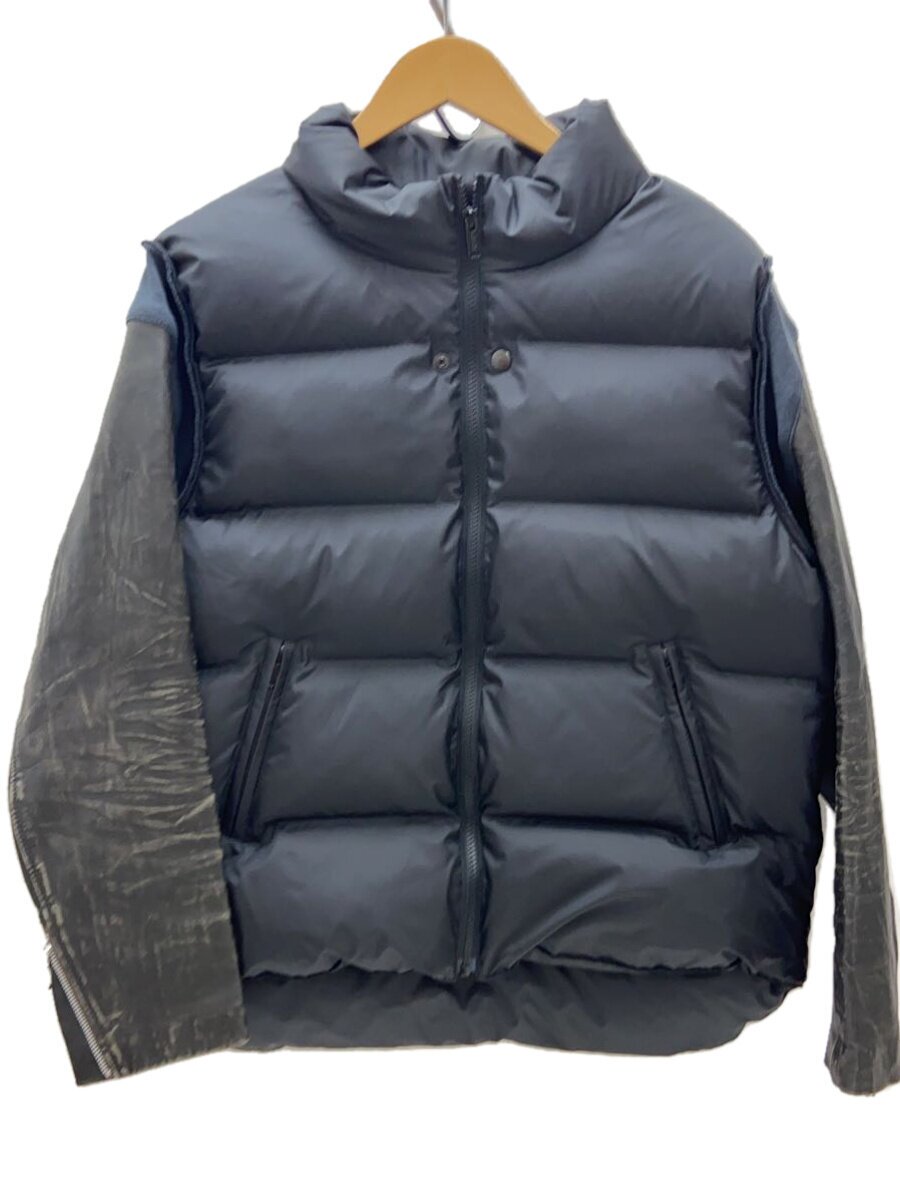 【中古】UNDERCOVER◆落ち込む上衣/2/ポリエステル/BLK/UC2D9206-2/捩り分け取りユーズド処理【メンズウェア】
