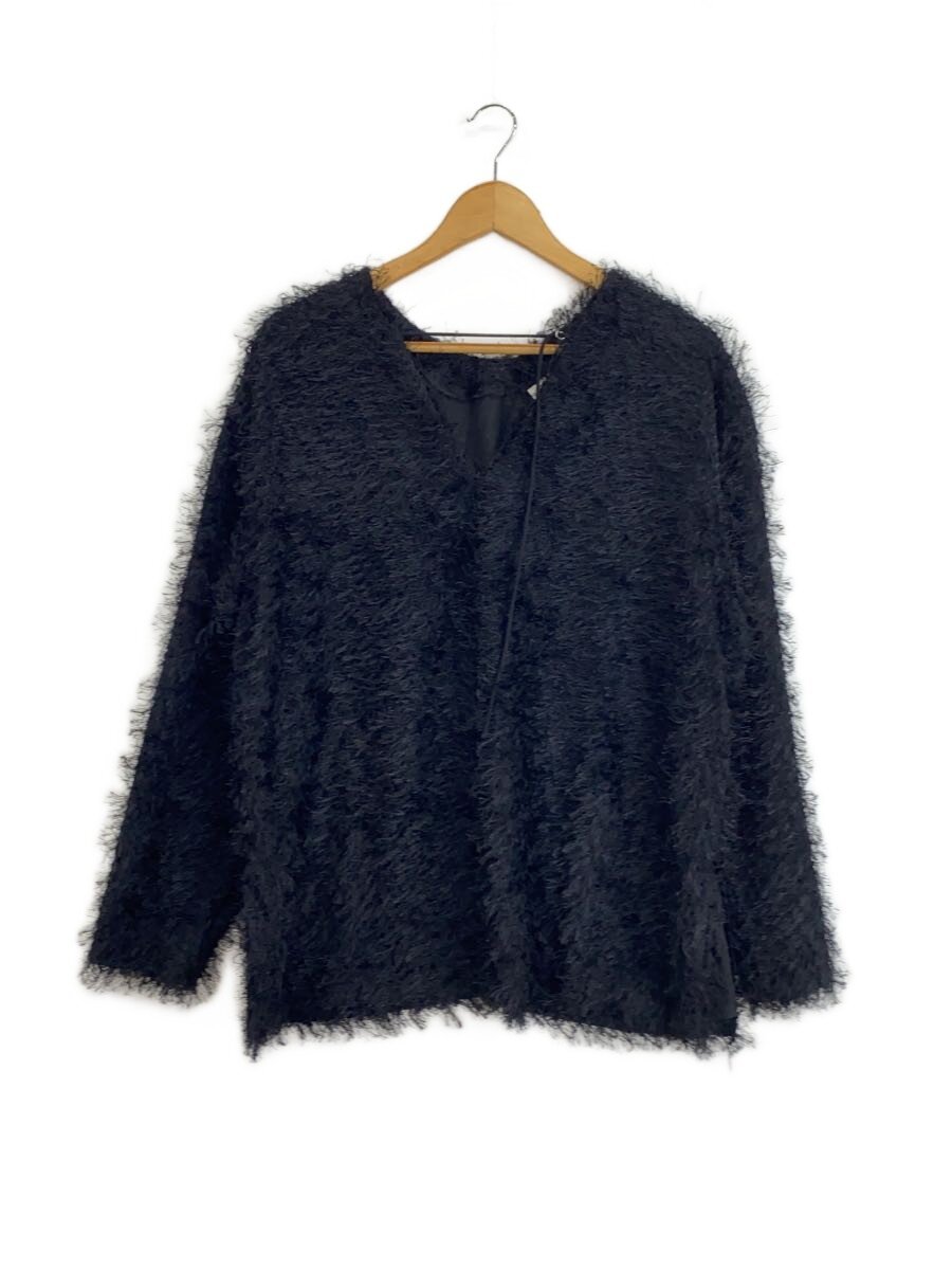 【中古】CLANE◆トップ/1/ポリエステル/BLK/W FACE Fringe Tops【レディース御召しもの】