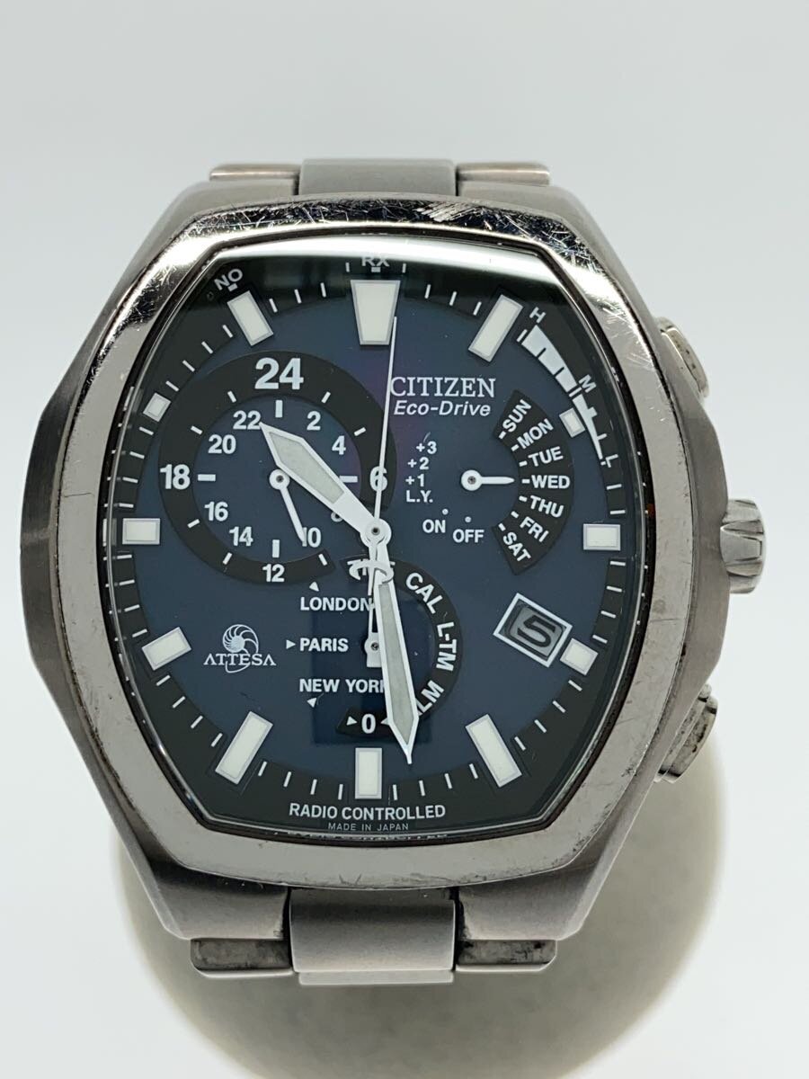 【中古】CITIZEN◆アテッサ/トノー/クォーツ腕時計/アナログ/ステンレス/GRY/ATP53-2652【服飾雑貨他】|2nd STREET 店