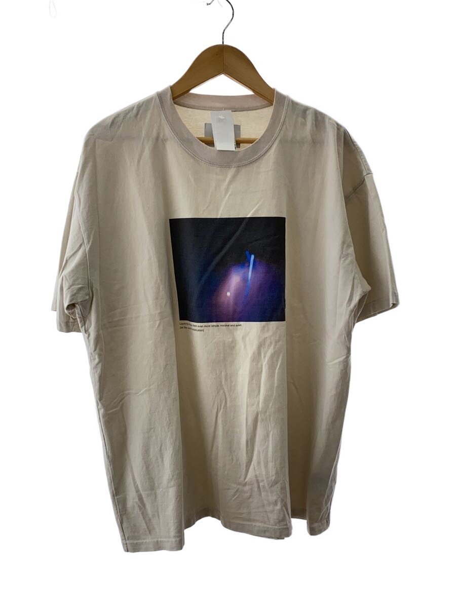 【中古】stein◆24SS/Print Tee -MULTIPLICATION/プルオーバー/M/綿織物/BEG/ST.877【メンズウェア】