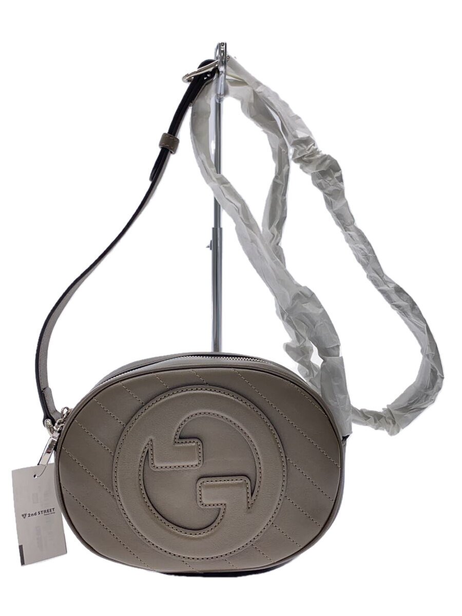 【中古】GUCCI◆BLONDIE/ショルダーバッグ/なめし革/BRW/760175【御徒面子】