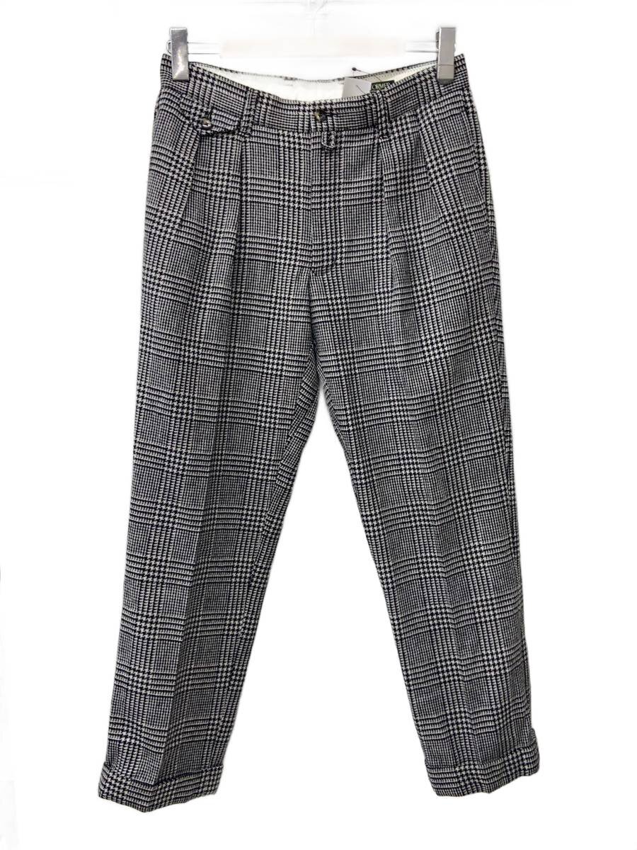 【中古】BARNSTORMER◆2タック/スラックスパンツ/L/ウール/GRY/グレンCK/1209P【メンズウェア】|2nd STREET 店