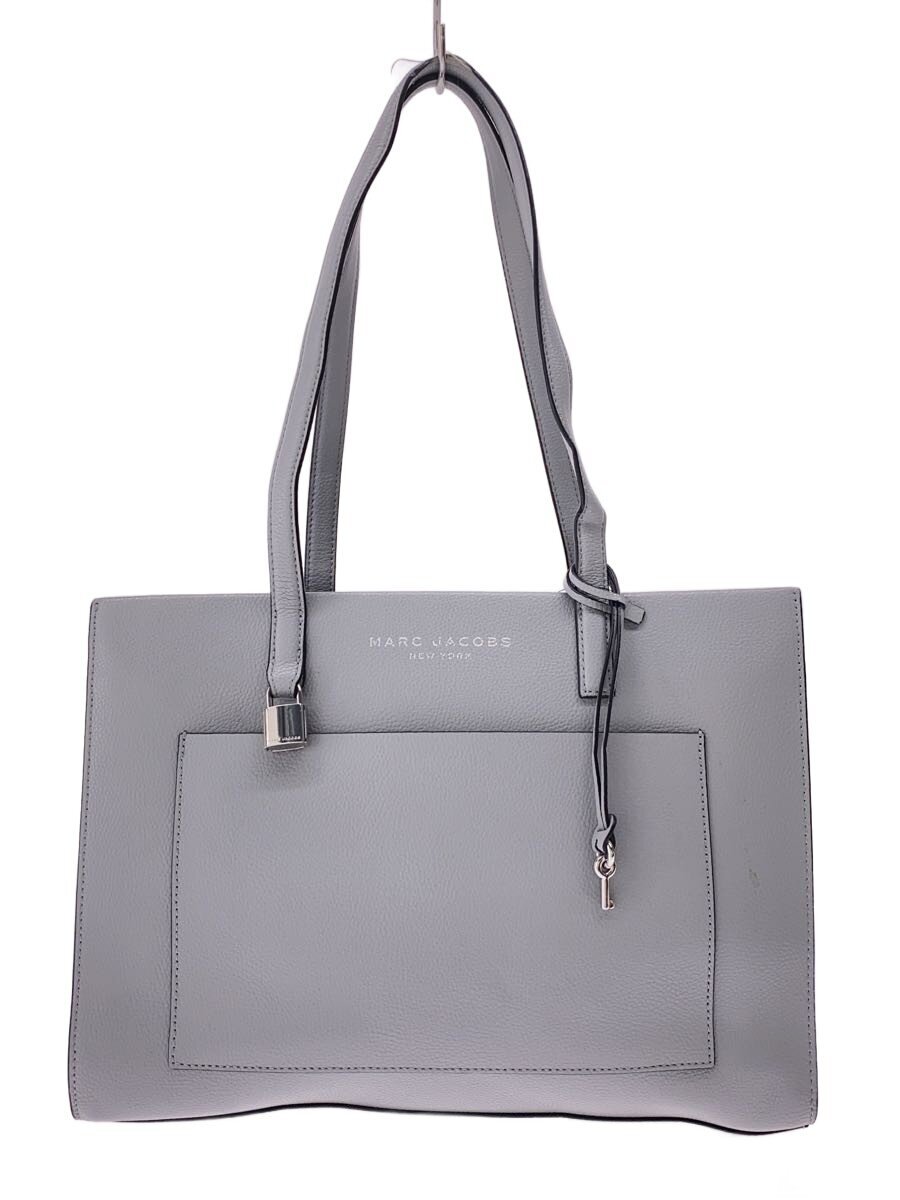 【中古】MARC JACOBS◆トートバッグ/なめし革/BLU/H049L03FA22-034【御徒面子】