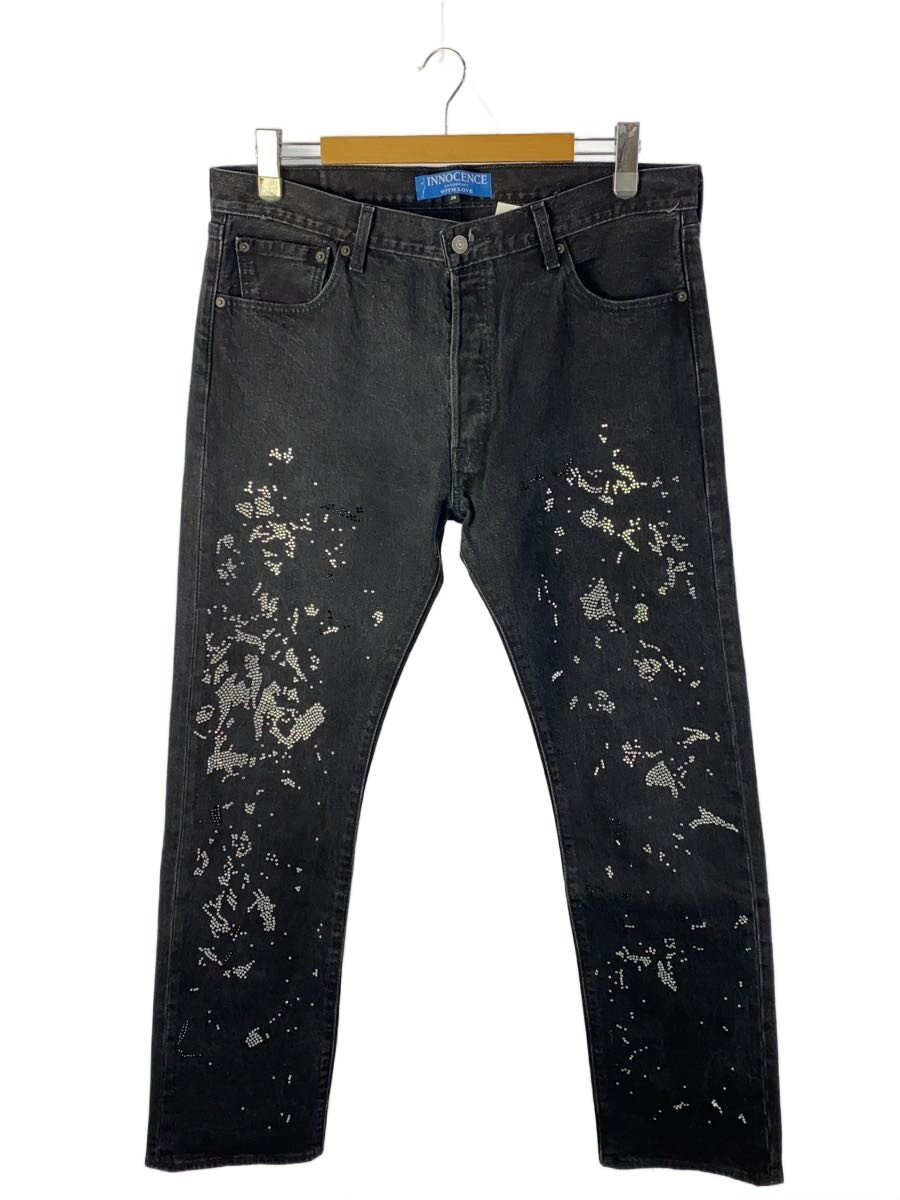 【中古】INNOCENCE NYC◆引っ切り無いズボン下/36/綿織物/GRY/無地/伝達ルート石ころ//【メンズウェア】