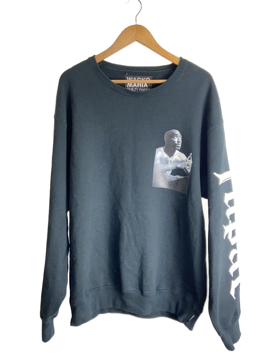 【中古】WACKO MARIA◆汗水/L/綿織物/BLK/TUPAC-WM-SS3/23SS/2PAC//【メンズウェア】