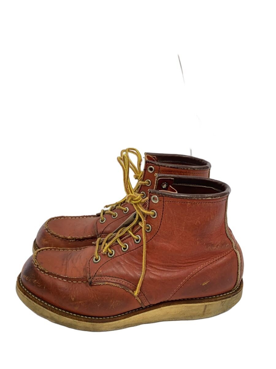 【中古】RED WING◆00s/VINTAGE/USA製/刺しゅう羽下げ札/スピード競技ブーツ/US9/BRW/なめし革/3875【シューズ】