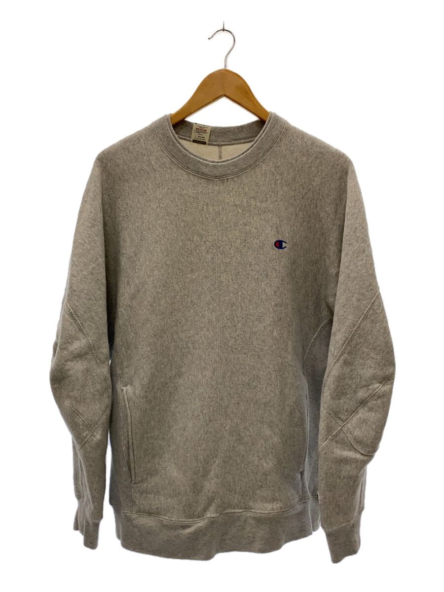 【中古】Champion◆REVERSE WEAVE/CREWNECK SWEATSHIRT/汗水/M/綿織物/GRY/C8-W047【メンズウェア】
