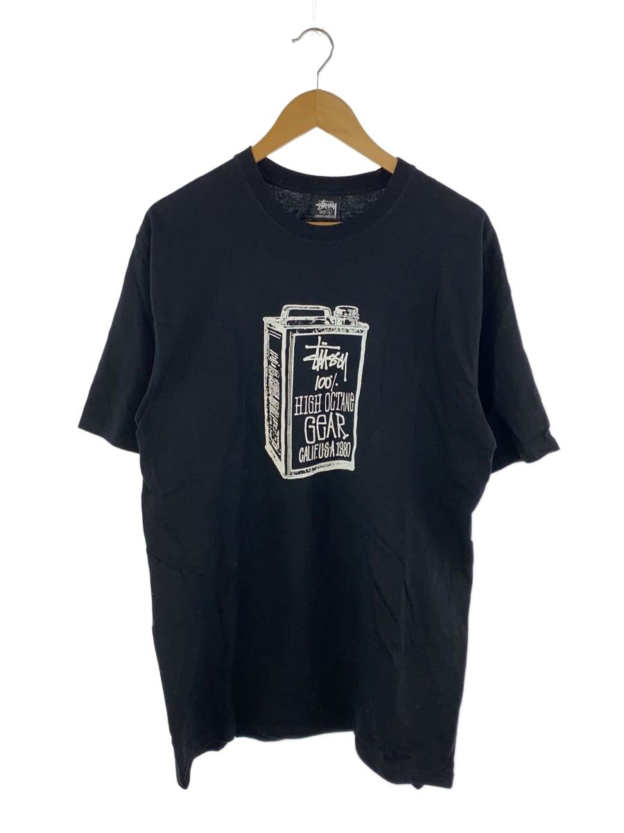 【中古】STUSSY◆25SS/HIGH OCTANE TEE/プルオーバー/L/綿織物/BLK//【メンズウェア】
