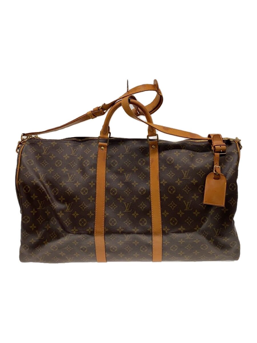 【中古】LOUIS VUITTON◆キーポル60_モノグラム・帆布_BRW/PVC/BRW【御徒面子】