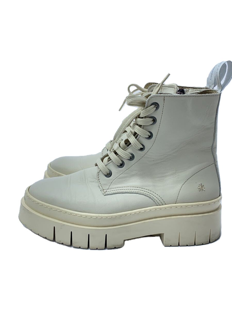 【中古】the art company/AMBERES/レースアップブーツ/39/WHT/レザー/1953【シューズ】｜2ｎｄ STREET 店