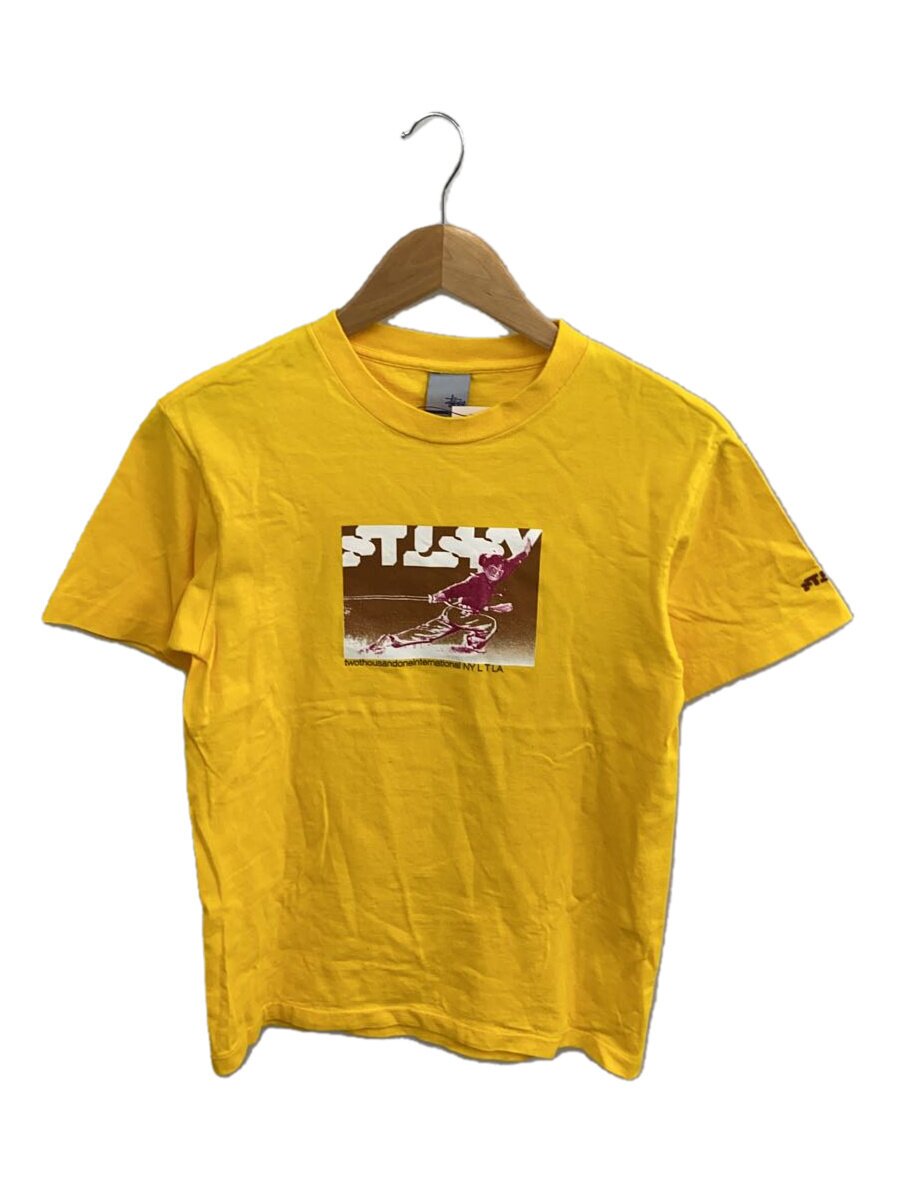 【中古】STUSSY◆ステューシー/プルオーバー/S/綿織物/黄色【メンズウェア】