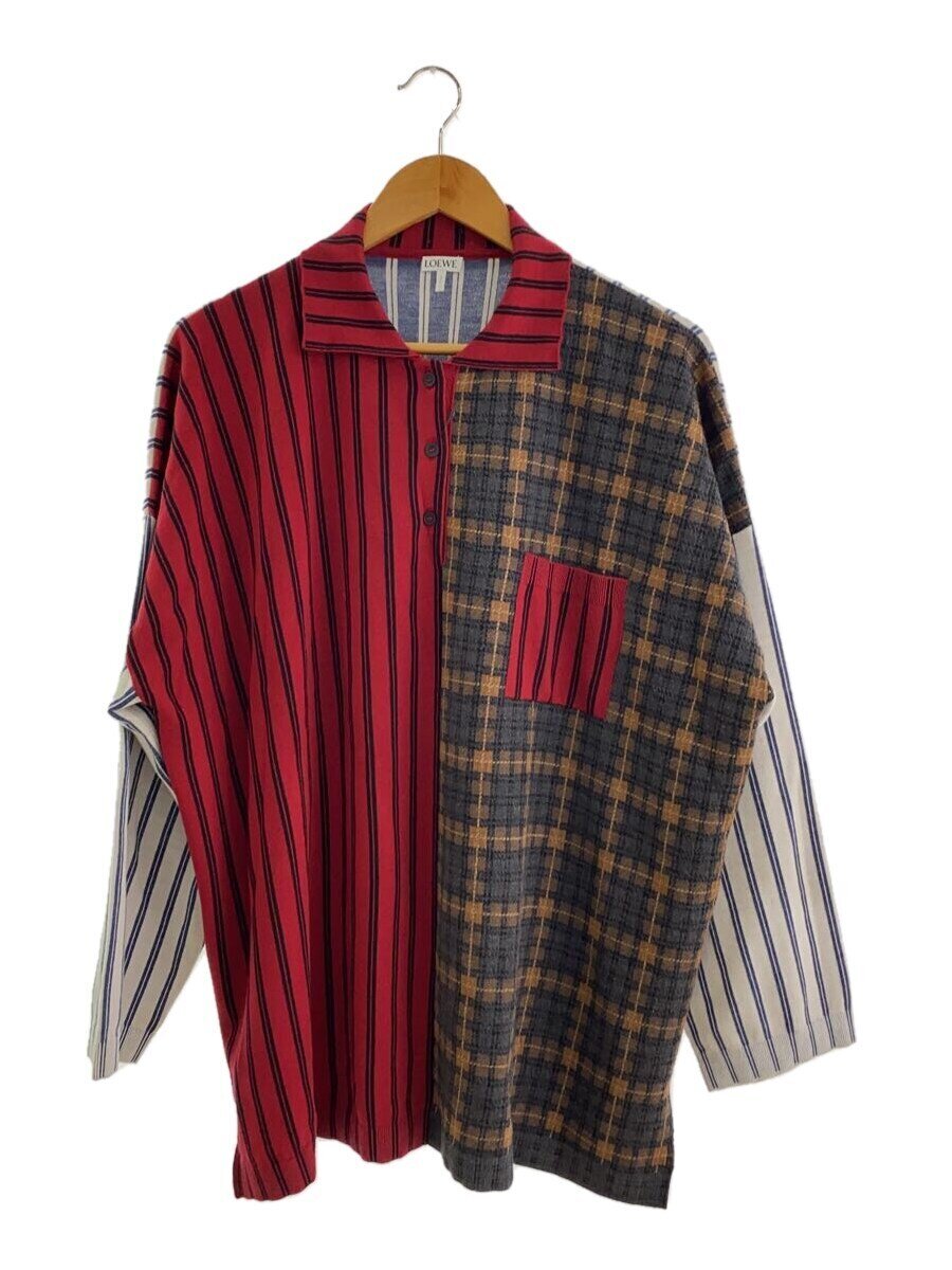 【中古】LOEWE◆スポーツシャツ/S/羊毛/マルチ色つや【レディース御召しもの】