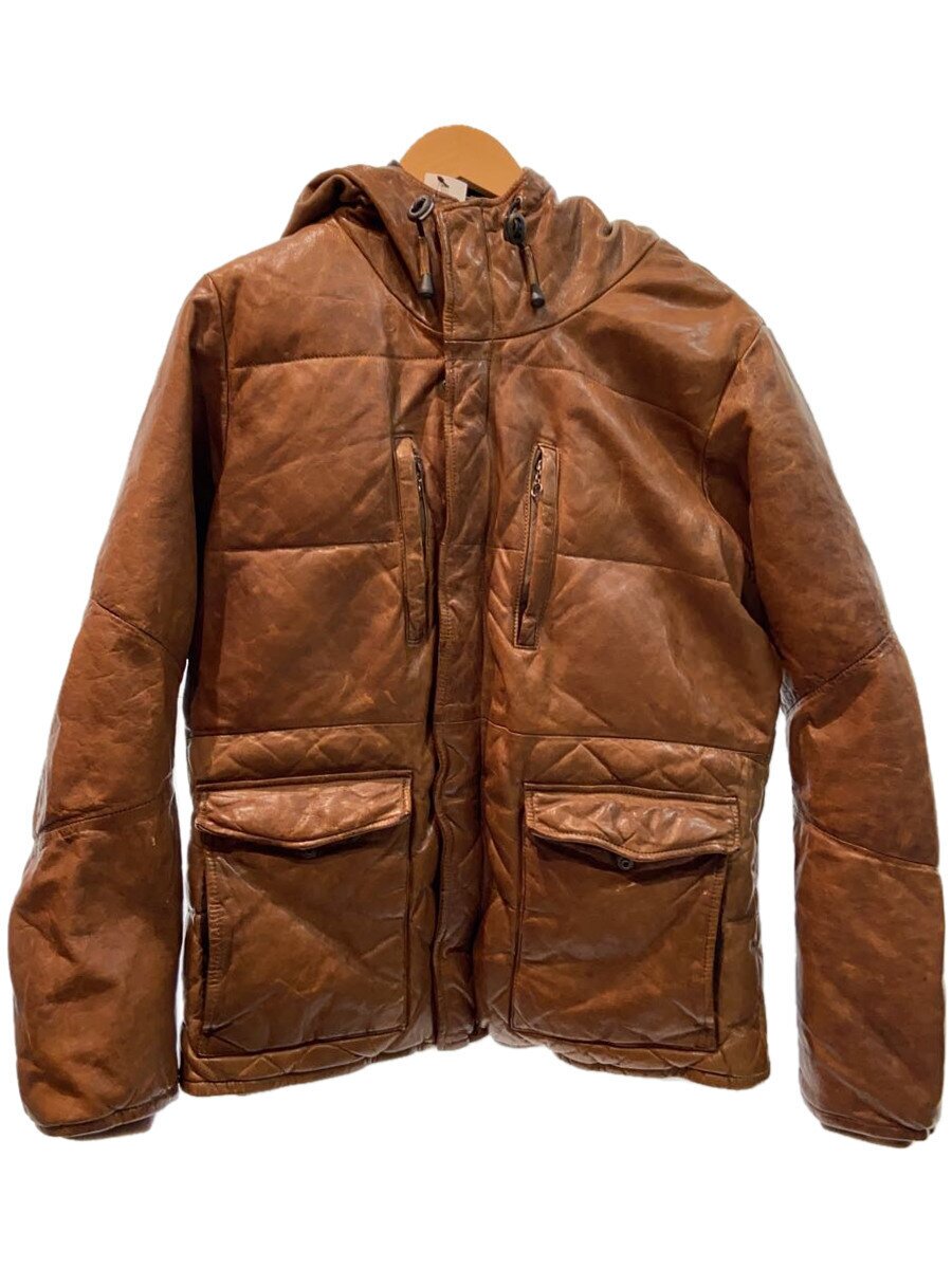 【中古】glamb◆なめし革上衣・上衣/2/羊革/BRW/無地/GB17AT【メンズウェア】