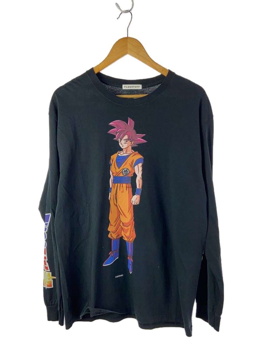 【中古】F-LAGSTUF-F◆GOKU L/S Tee/×火竜どんぶり鉢/悟空ロンT/L/黒いこと/19AW-FS×DB-03【メンズウェア】