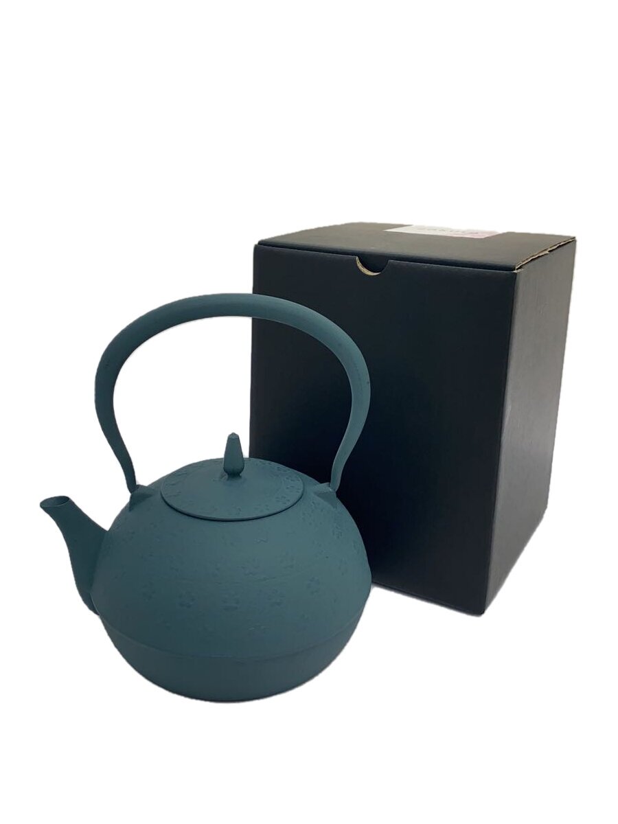 【中古】南部地方金物◆ナンブテッキ/和食器余分の物/BLU/梔子 桜 小/1.2Ｌ/急須【御厨子所備品】