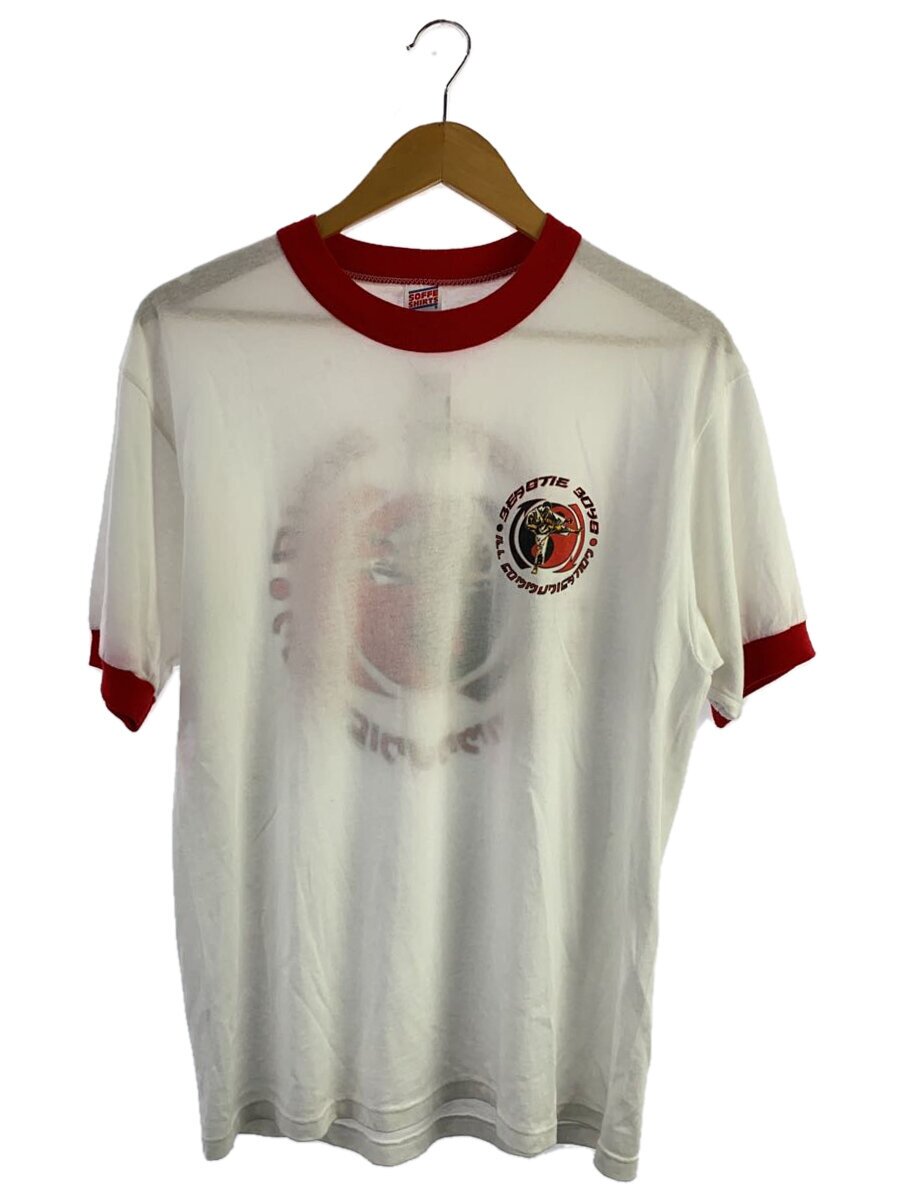 【中古】SOFFE◆Tシャツ/L/コットン/ホワイト/無地/90s/BEASTIE BOYS/リンガーT/USA製【メンズウェア】｜2ｎｄ STREET 店