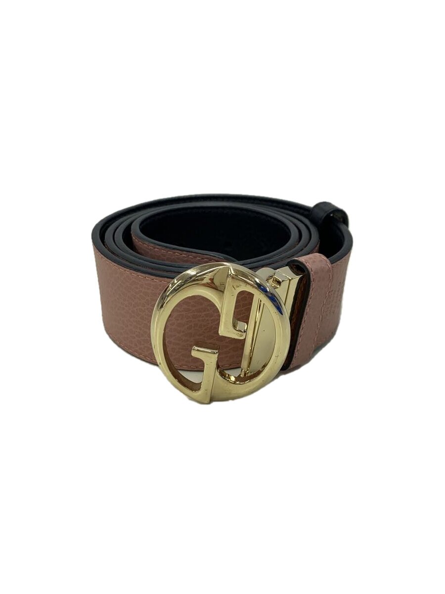 【中古】GUCCI◆胴締め/なめし革/PNK/レディース【服飾雑貨他】