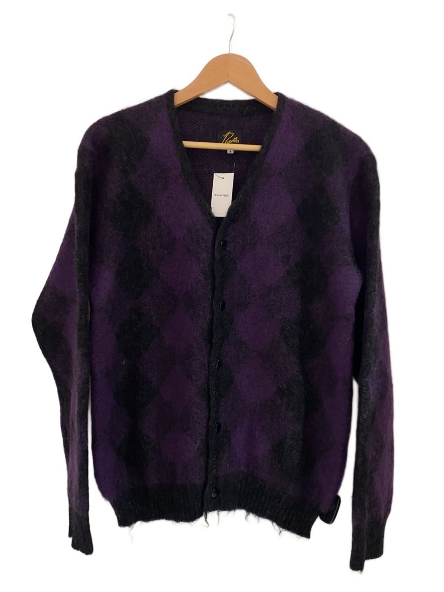 【中古】Needles◆MOHAIR CARDIGAN - DIAMOND/ジレー(朦々たる)/S/モヘヤ/PUP/J0257//【メンズウェア】