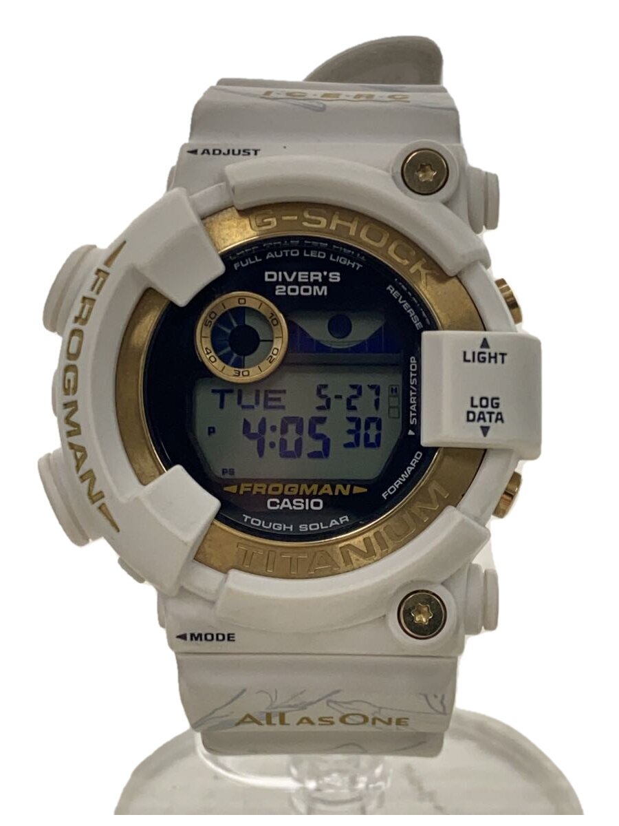 【中古】CASIO◆石英ウオッチ/デジタル/WHT/GW-8201K【服飾雑貨他】