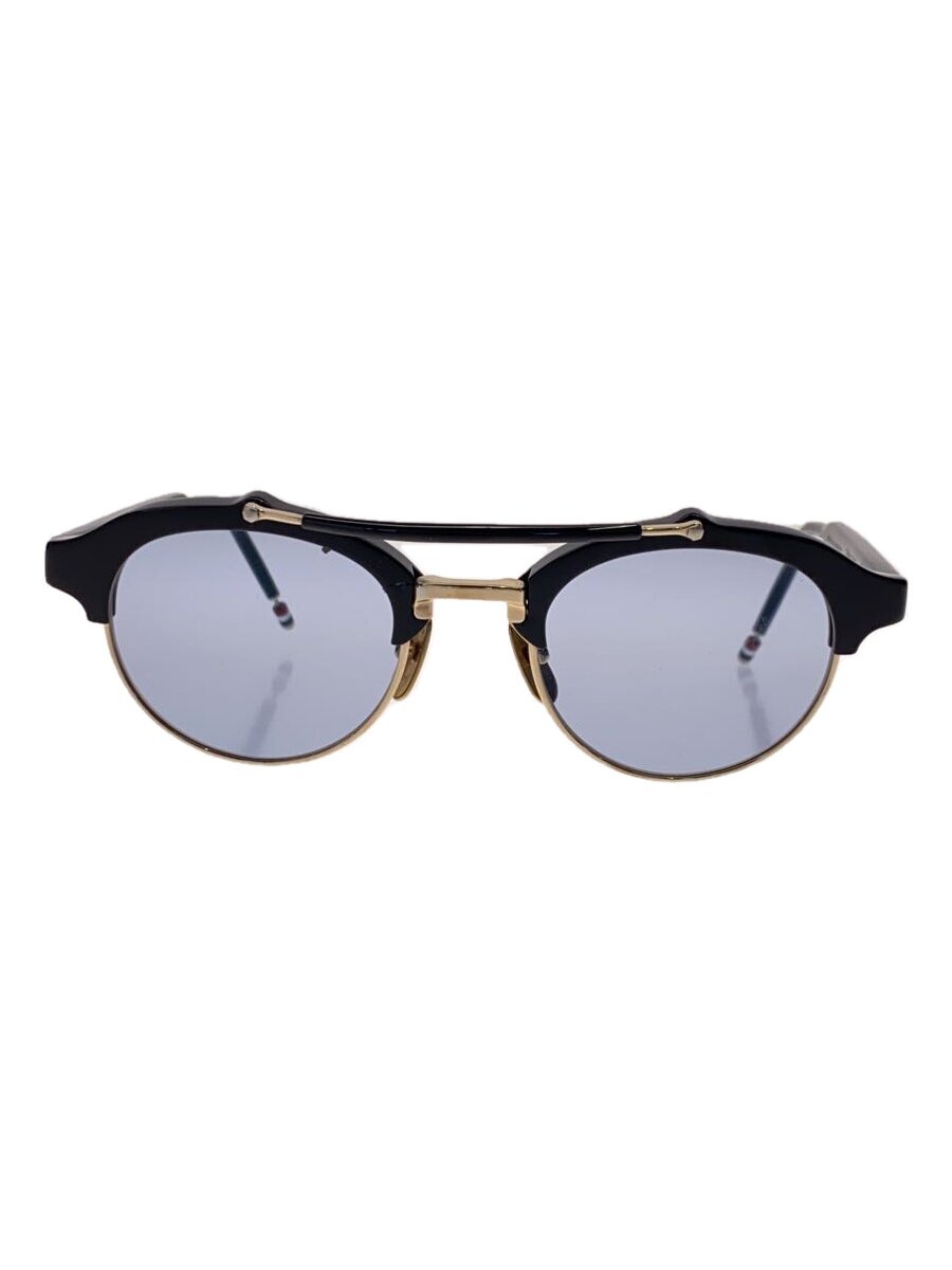【中古】THOM BROWNE. NEW YORK◆サングラス/ウェリントン/プラスチック/BLK/BLU/メンズ/TB-700-A-T-BLK-GLD-49【服飾雑貨他】｜2ｎｄ STREET 店