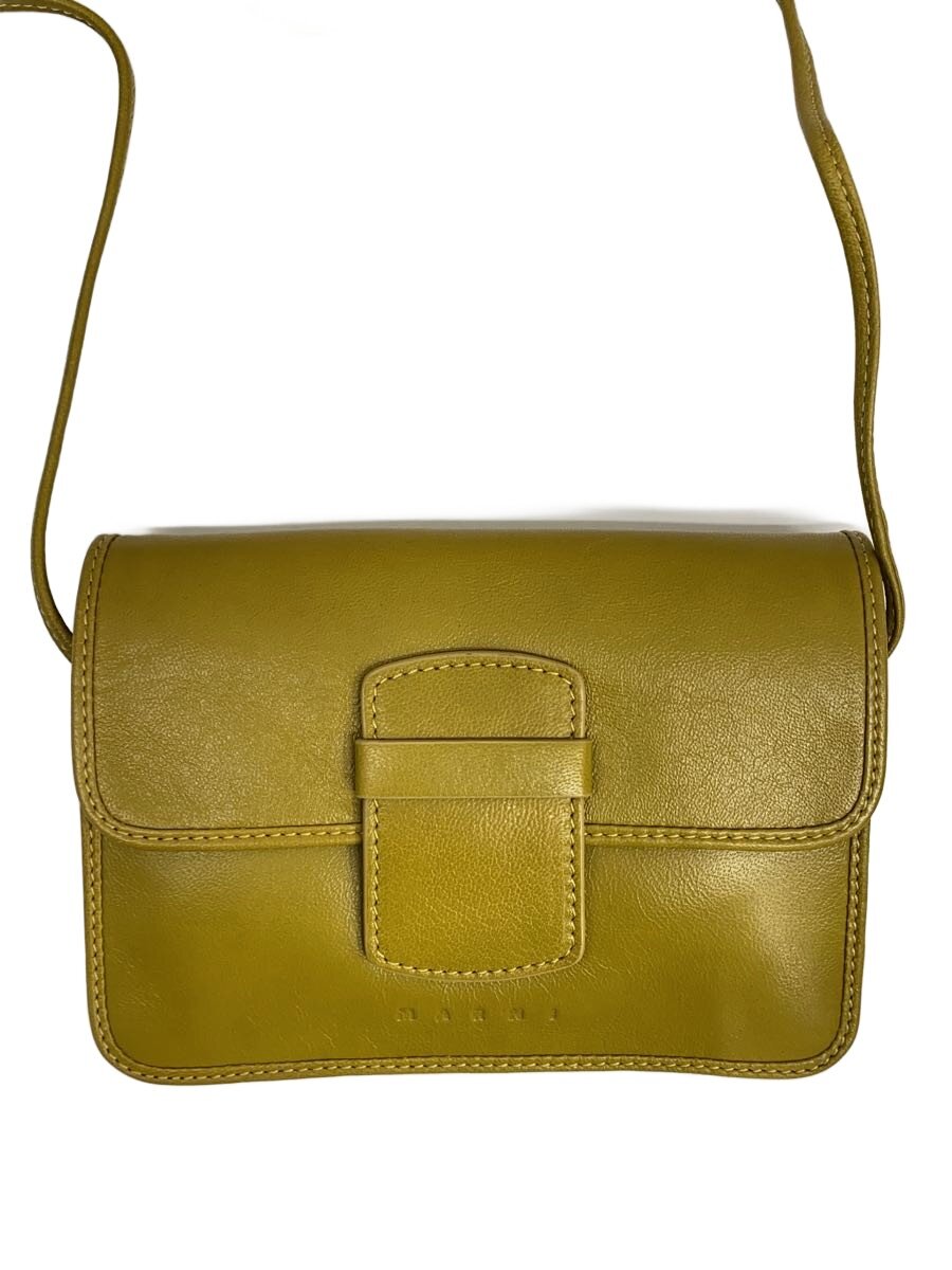 【中古】MARNI◆トランク/ポシェット/ショルダーバッグ/レザー/YLW/SBMP0064//【バッグ】|2nd STREET 店
