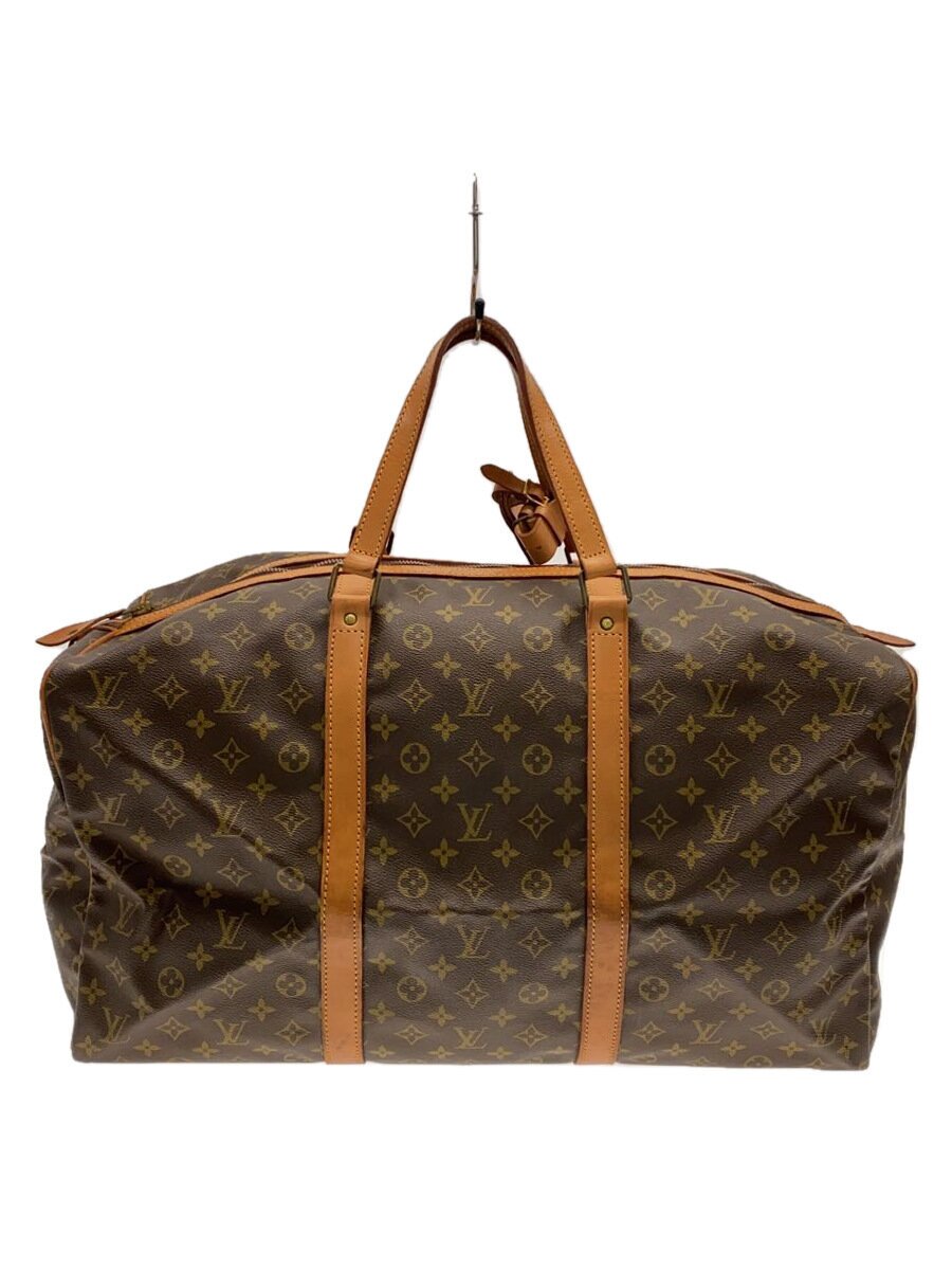 【中古】LOUIS VUITTON◆サック・木管55_モノグラム・帆布_BRW/PVC/BRW【御徒面子】