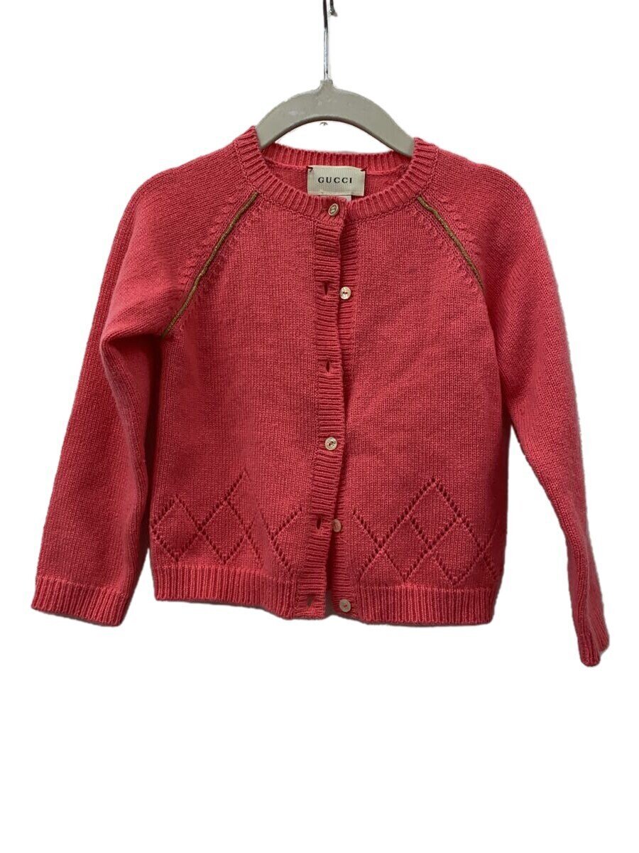 【中古】GUCCI◆ジレー/US18-24m/カシミヤ/PNK【キッズ】