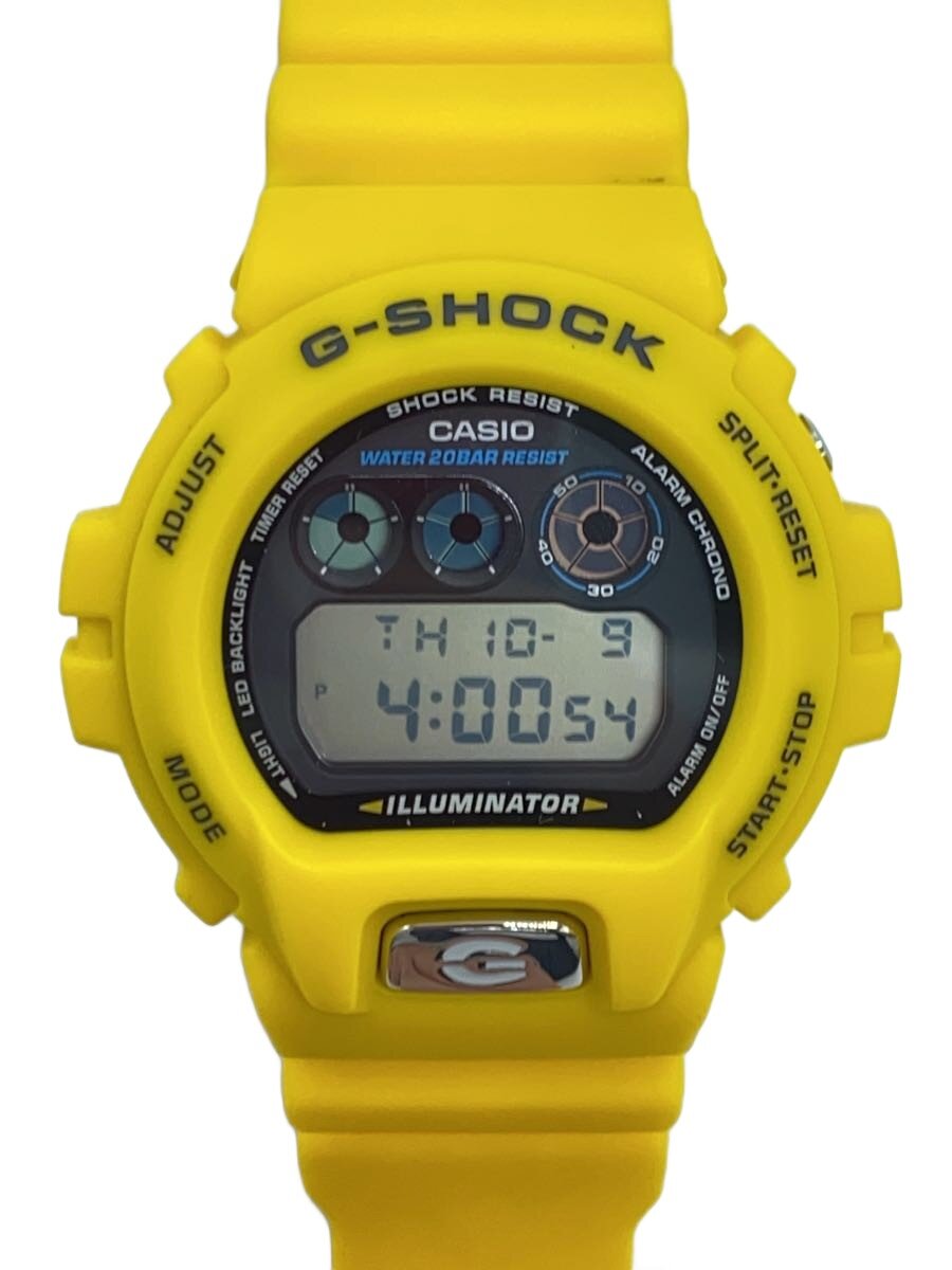 【中古】CASIO◆石英ウオッチ_G-SHOCK/デジタル/天然ゴム/YLW【服飾雑貨他】