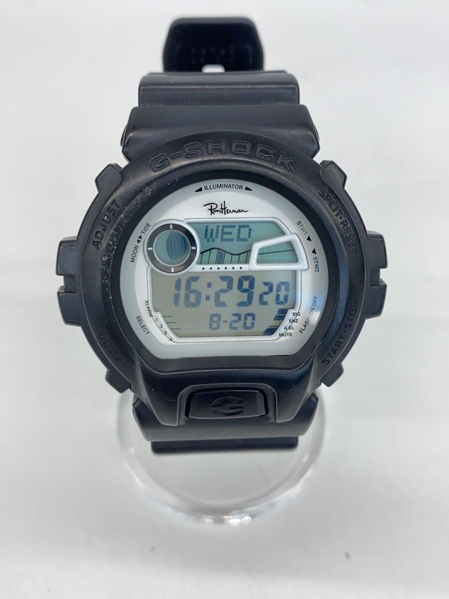 【中古】CASIO◆石英ウオッチ/デジタル/天然ゴム/WHT/BLK/GLX-6900/別注【服飾雑貨他】