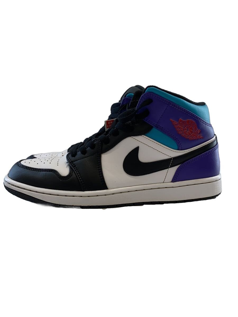 【中古】NIKE◆AIR JORDAN 1 MID/28珊/黒いこと//【シューズ】