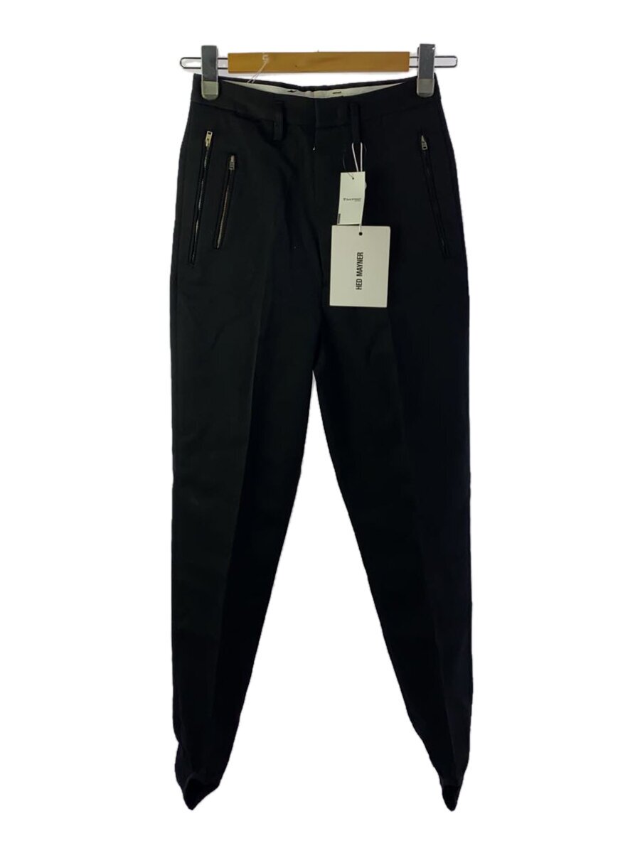 【中古】HED MAYNER◆イタリア共和国製/ウールスラックスパンツ/XS/羊毛/BLK/HM00P55【メンズウェア】