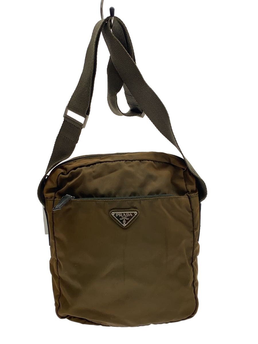 【中古】PRADA◆ショルダーバッグ/ナイロン/KHK/無地/B7370//【バッグ】｜2ｎｄ STREET 店