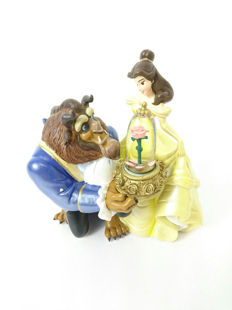 21年新作 Disney 美女と野獣 Snowglobe スノーグローブ オルゴール 箱付 Fucoa Cl