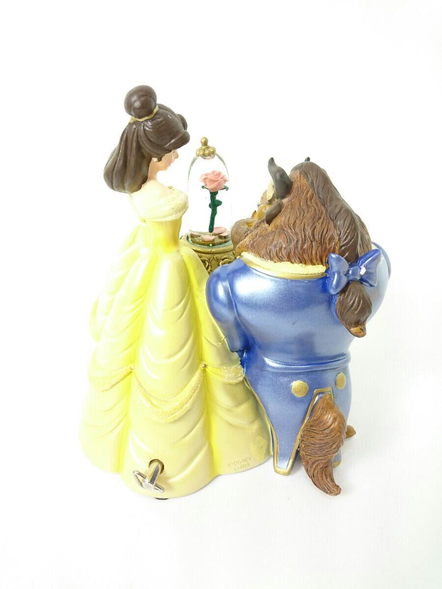 中古 インテリア 日用雑貨 Disney 美女と野獣 Snowglobe スノーグローブ オルゴール 箱付 店 Street 2ｎｄ