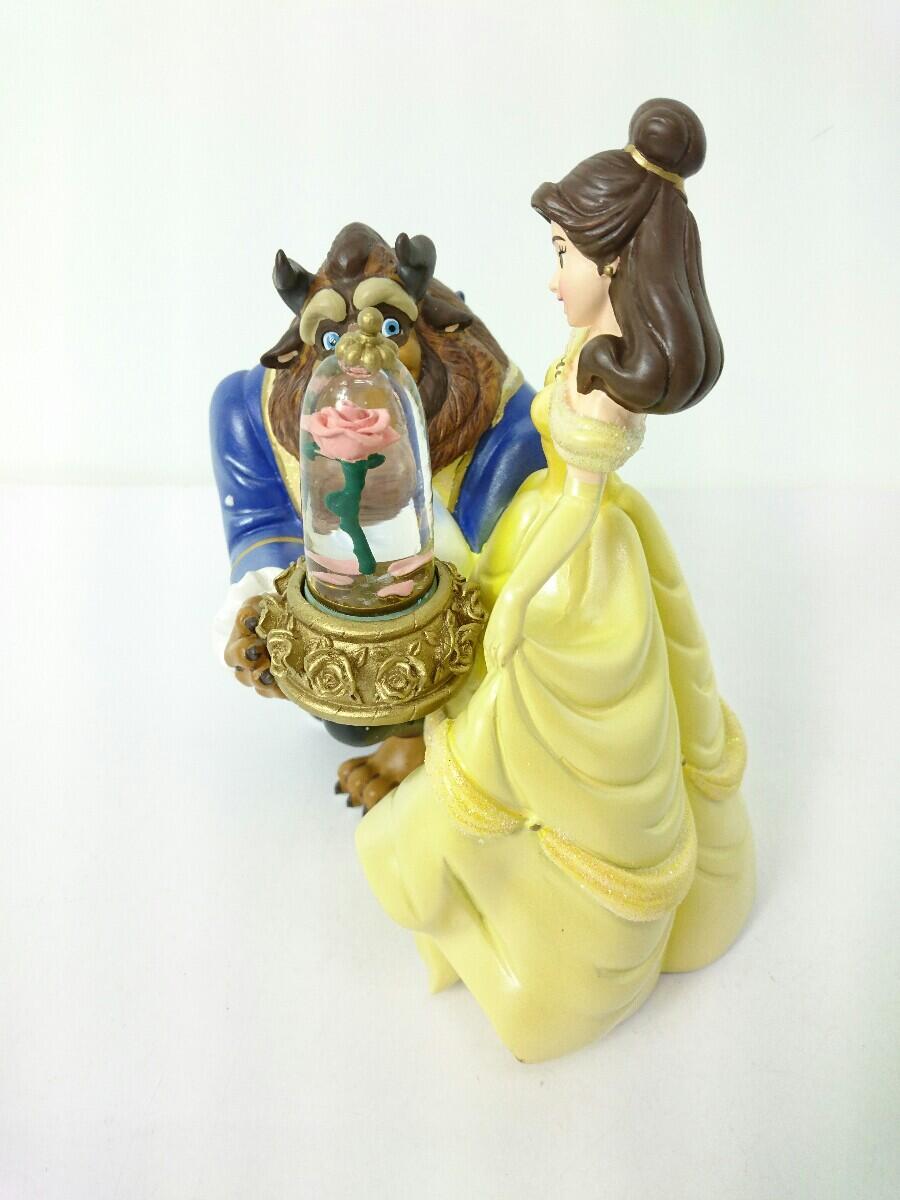 中古 インテリア 日用雑貨 Disney 美女と野獣 Snowglobe スノーグローブ オルゴール 箱付 店 Street 2ｎｄ