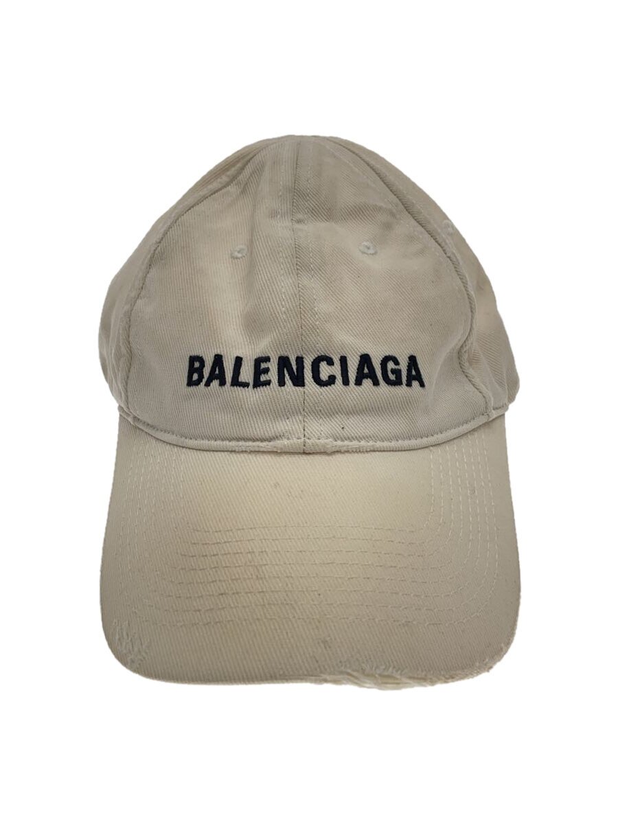 【中古】BALENCIAGA◆旗がしら/L/綿織物/WHT/メンズ/ヨゴレ有【服飾雑貨他】