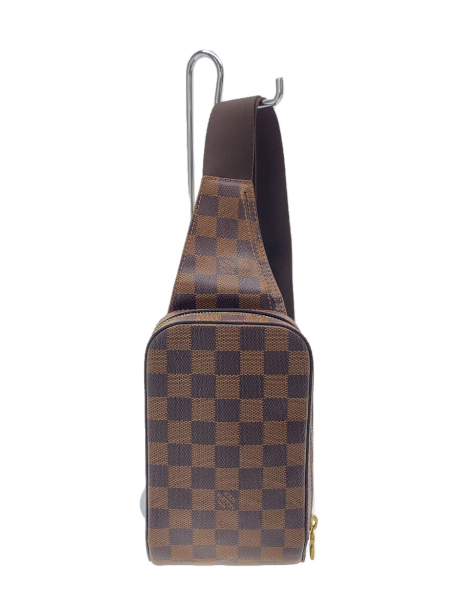 【中古】LOUIS VUITTON◆ジェロニモス_ダミエ・エベヌ/PVC/BRW/N51994/CA4171【御徒面子】