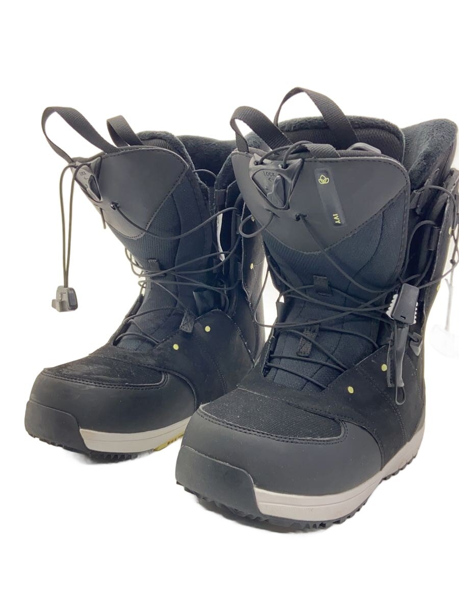【中古】salomon◆スノーボードブーツ/25cm/シューレース/BLK/408265//【スポーツ】