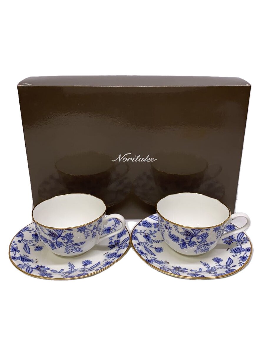 【中古】Noritake◆カップ&ソーサー/4点セット/BLU/P59387A/4562/ブルーソレンティーノ【キッチン用品】