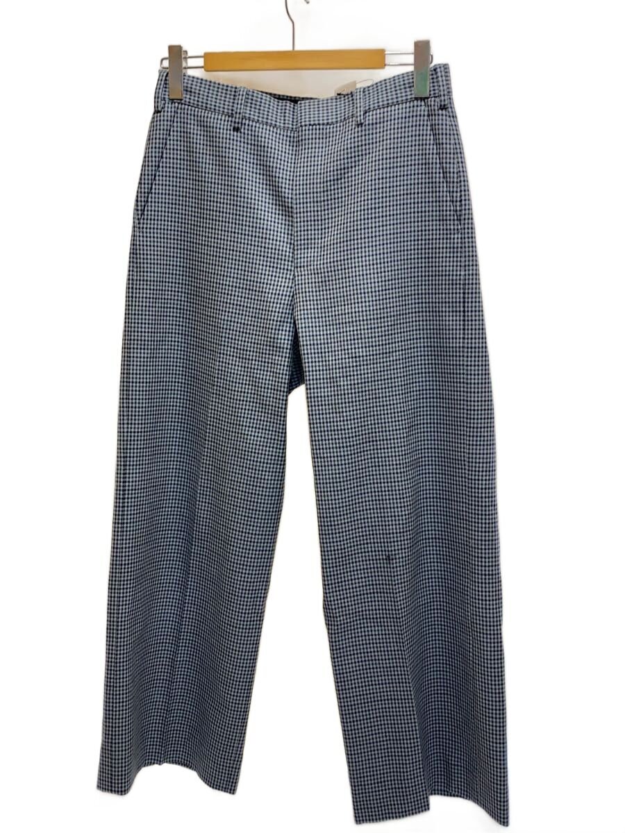 【中古】UNITED ARROWS \u0026 SONS◆25AW/WOOL CHECK WIDE TROUSERS/M/毛糸/GRY/読み合わせる/5514-2-000017【メンズウェア】