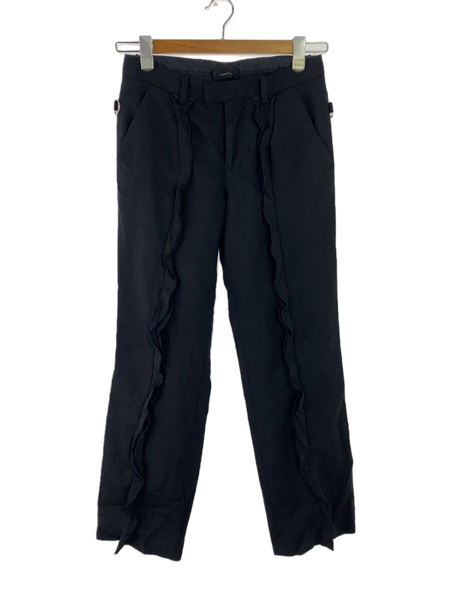 【中古】UNDERCOVER◆フラウンススラックス/引っ切り無いズボン下/1/羊毛/BLK/N1501-2//【レディースお召しもの】