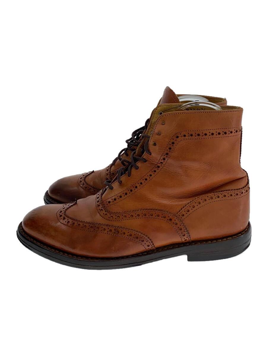 【中古】Tricker’s◆JACK COLLECTION /カントリーブーツ//UK8.5/BRW/なめし革/M6439【シューズ】