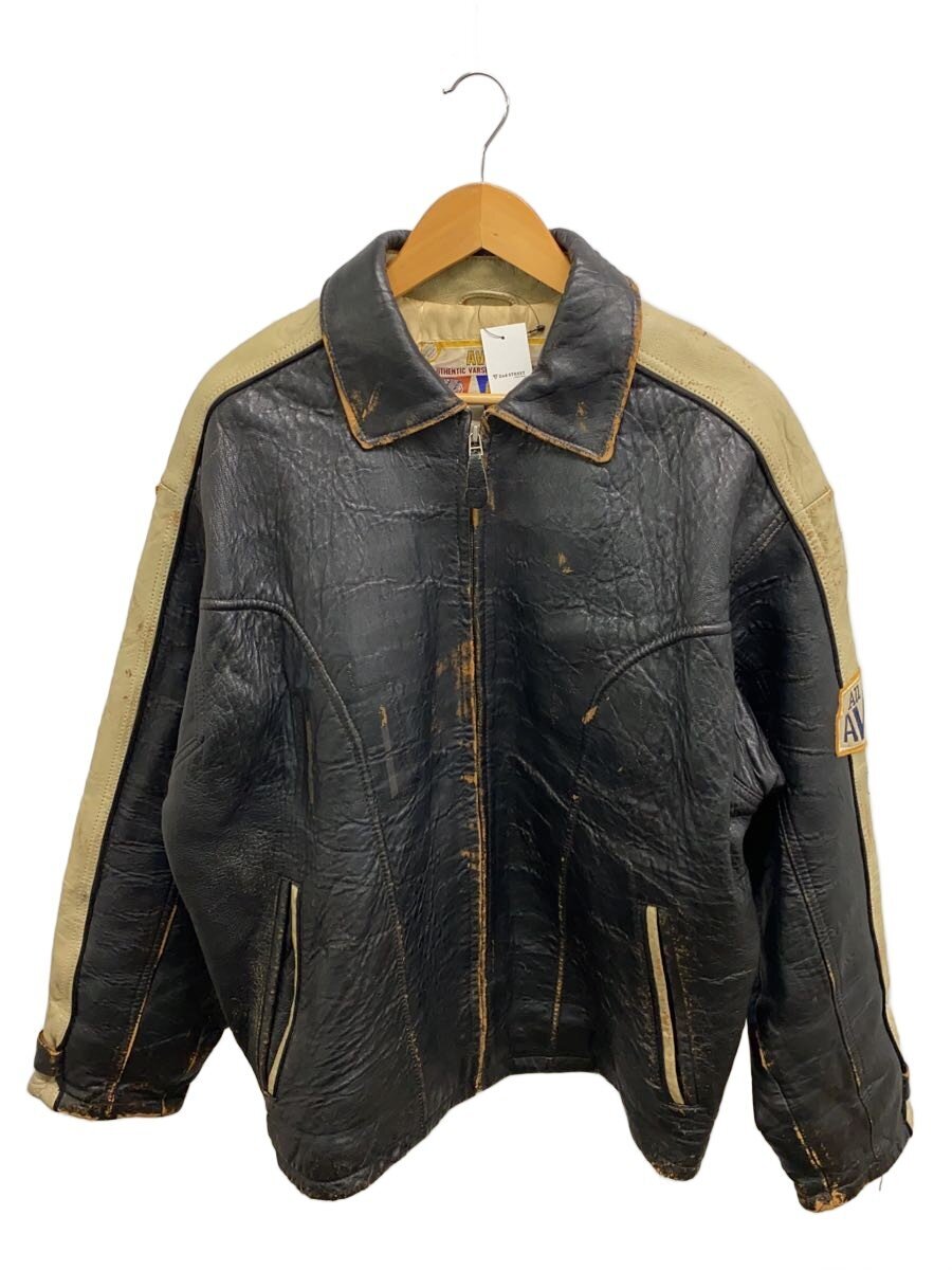 【中古】AVIREX◆90s/レザージャケット・ブルゾン/--/レザー/BLK【メンズウェア】｜2ｎｄ STREET 店