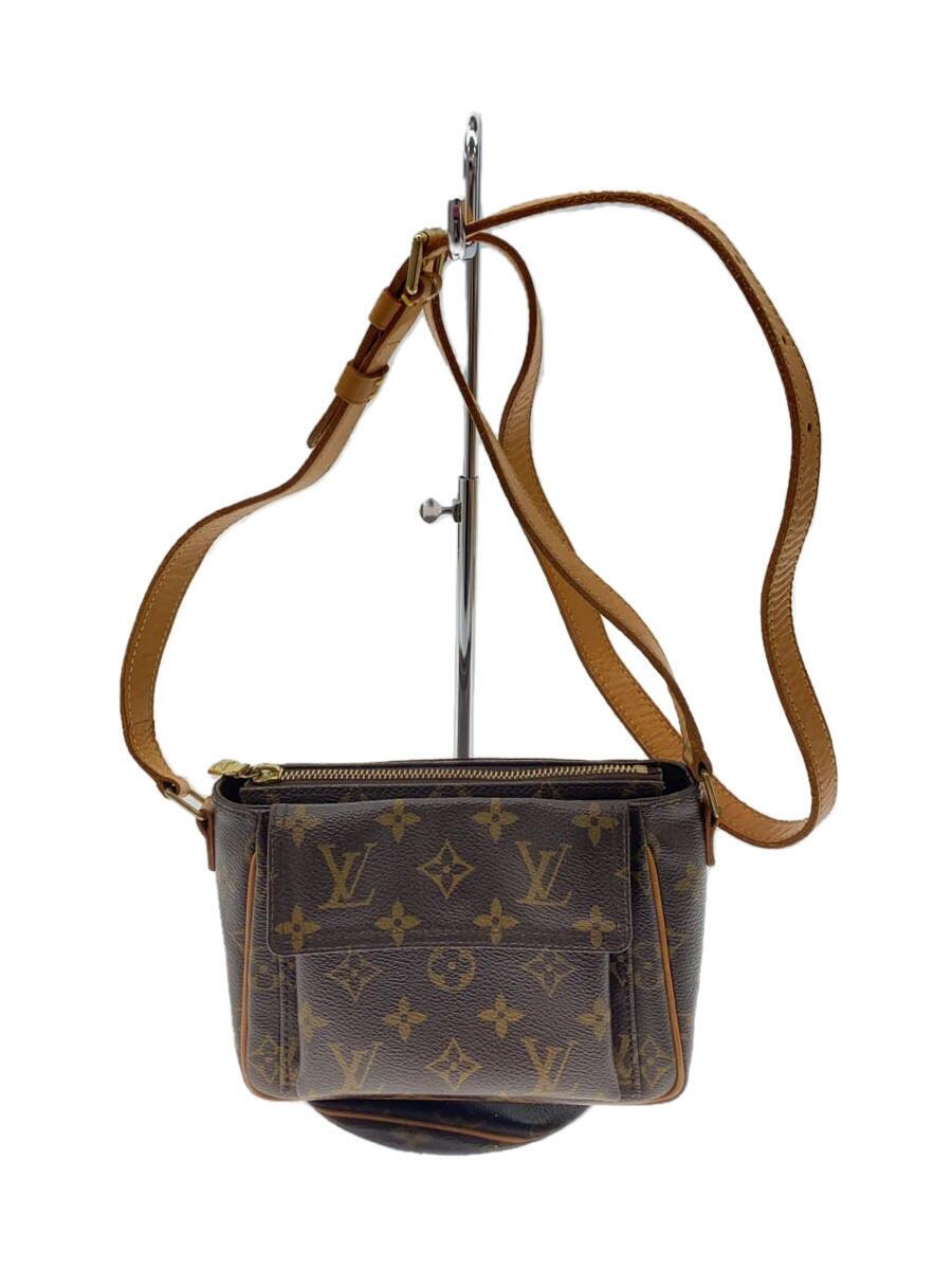 【中古】LOUIS VUITTON◆ヴィバ・シテPM_モノグラム・帆布/なめし革【御徒面子】